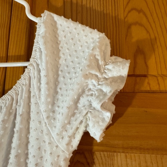 Pinkblush White Textured Top - Picture 1 of 4